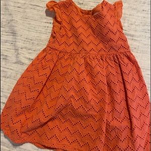 Cat & Jack coral eyelet dress